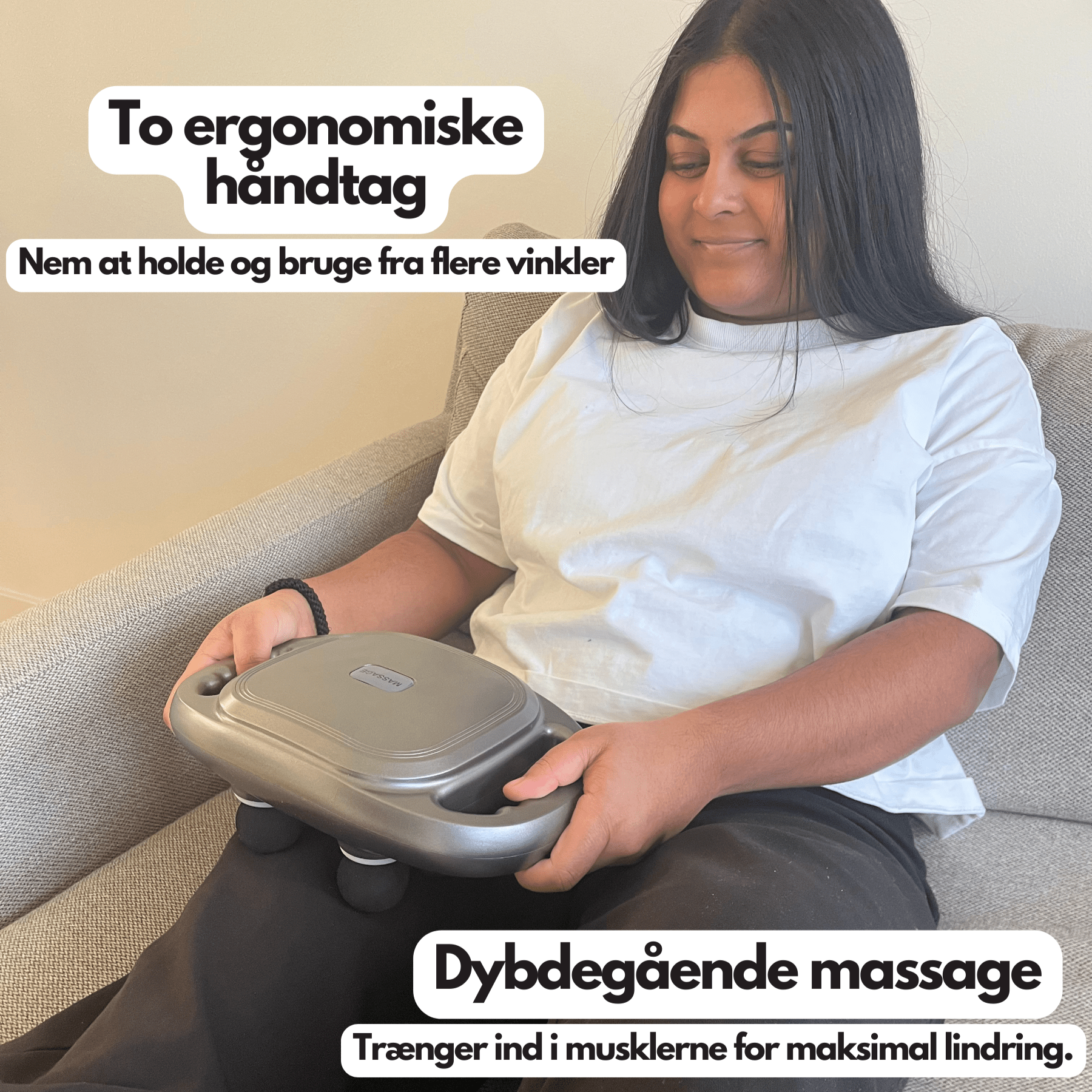 DeepRelief Pro – Effektivt massasjeapparat med 6 hoder - AVABeauty.no